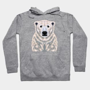 Cute Polar Bear Drawing Hoodie